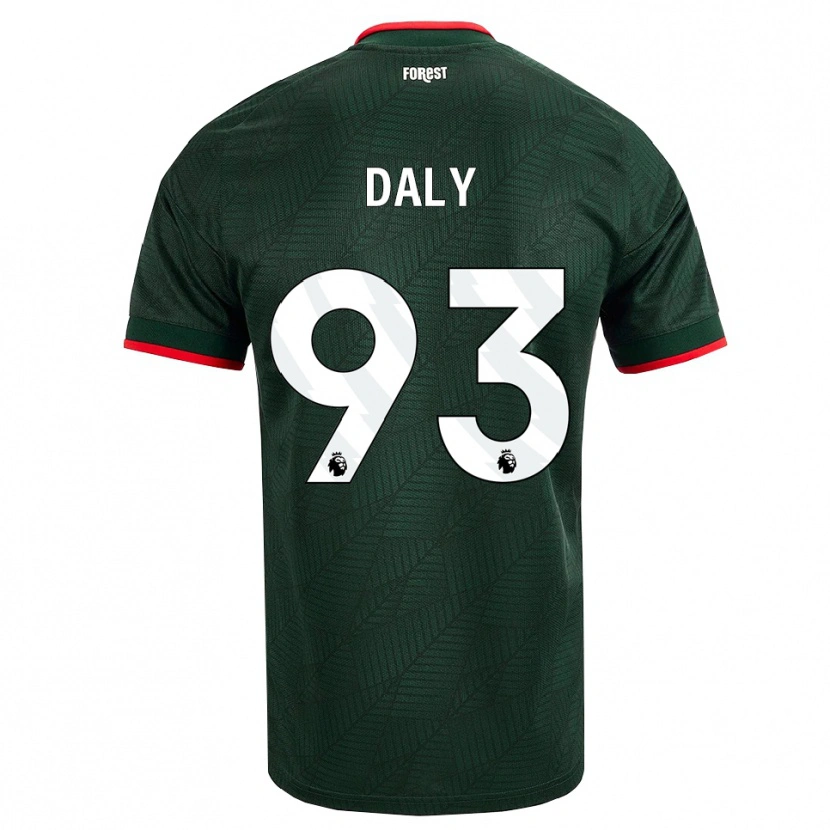 Danxen Męski Cormac Daly #93 Ciemnozielony Czerwony Wyjazdowa Koszulka 2026/27 Koszulki Klubowe