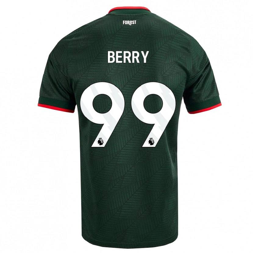 Danxen Męski Adam Berry #99 Ciemnozielony Czerwony Wyjazdowa Koszulka 2026/27 Koszulki Klubowe