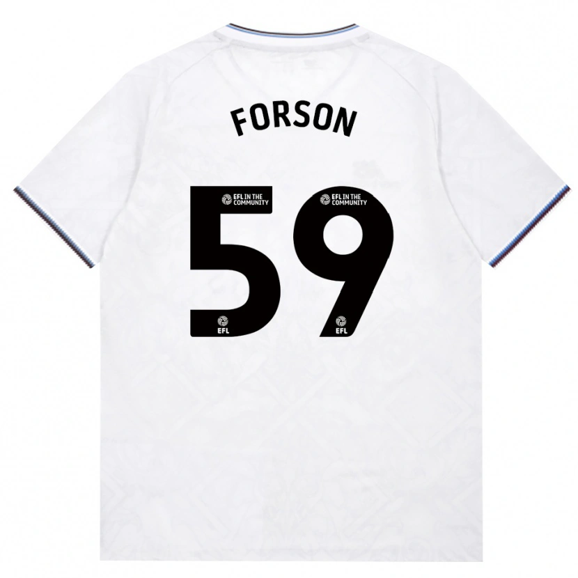 Danxen Męski Keenan Forson #59 Bordowy Biały Wyjazdowa Koszulka 2026/27 Koszulki Klubowe
