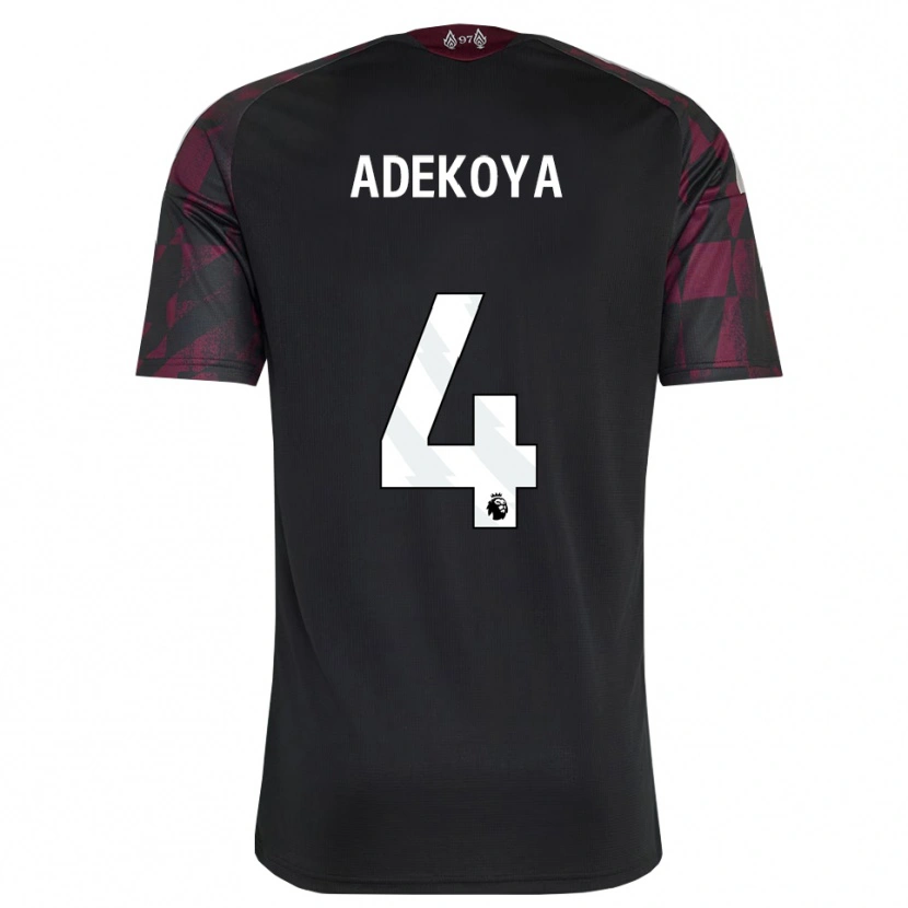 Danxen Męski Noah Adekoya #4 Czarny Biały Fioletowy Trzeci Komplet Koszulka 2026/27 Koszulki Klubowe