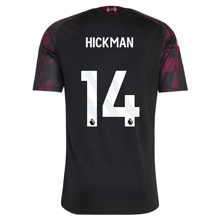 Danxen Męski Ellis Hickman #14 Czarny Biały Fioletowy Trzeci Komplet Koszulka 2026/27 Koszulki Klubowe