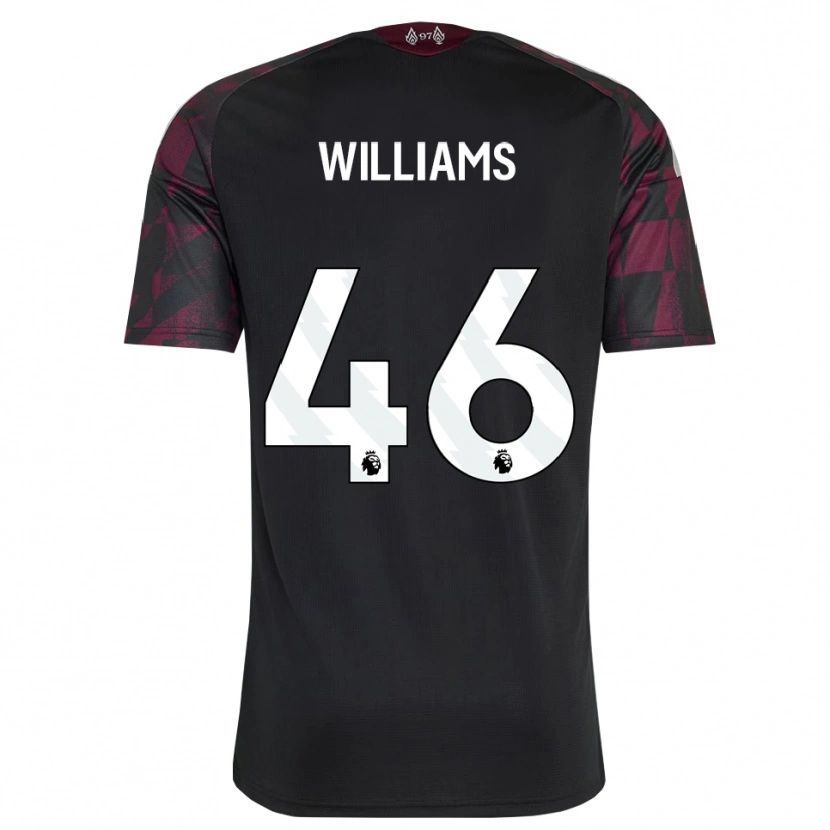 Danxen Męski Rhys Williams #46 Czarny Biały Fioletowy Trzeci Komplet Koszulka 2026/27 Koszulki Klubowe