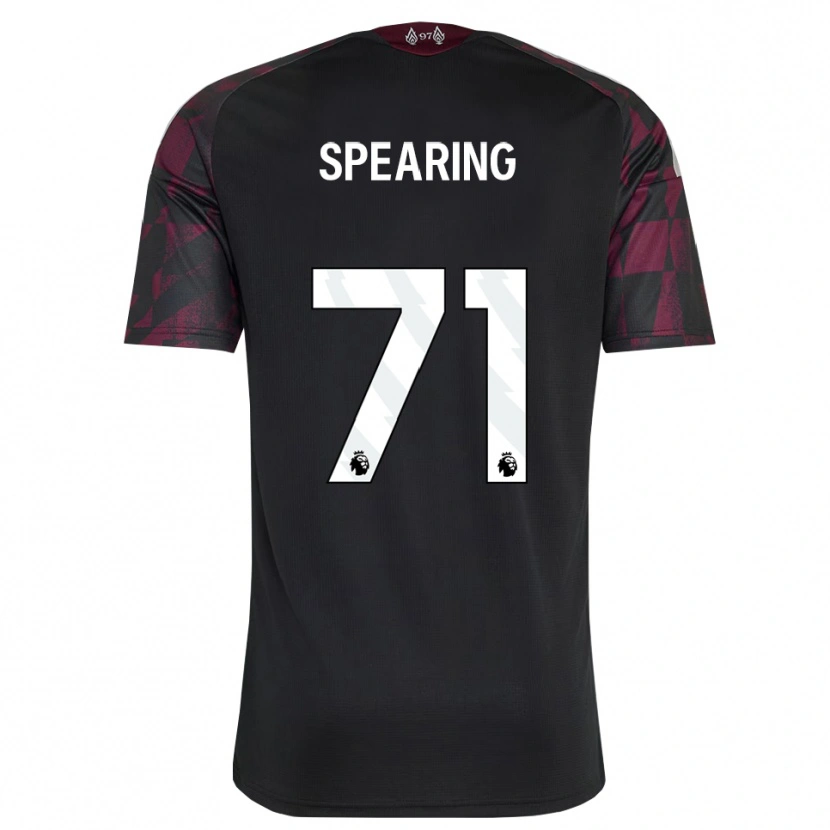 Danxen Męski Jay Spearing #71 Czarny Biały Fioletowy Trzeci Komplet Koszulka 2026/27 Koszulki Klubowe