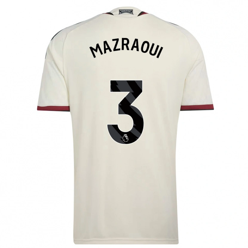 Danxen Męski Noussair Mazraoui #3 Beżowy Czarny Czerwony Trzeci Komplet Koszulka 2026/27 Koszulki Klubowe