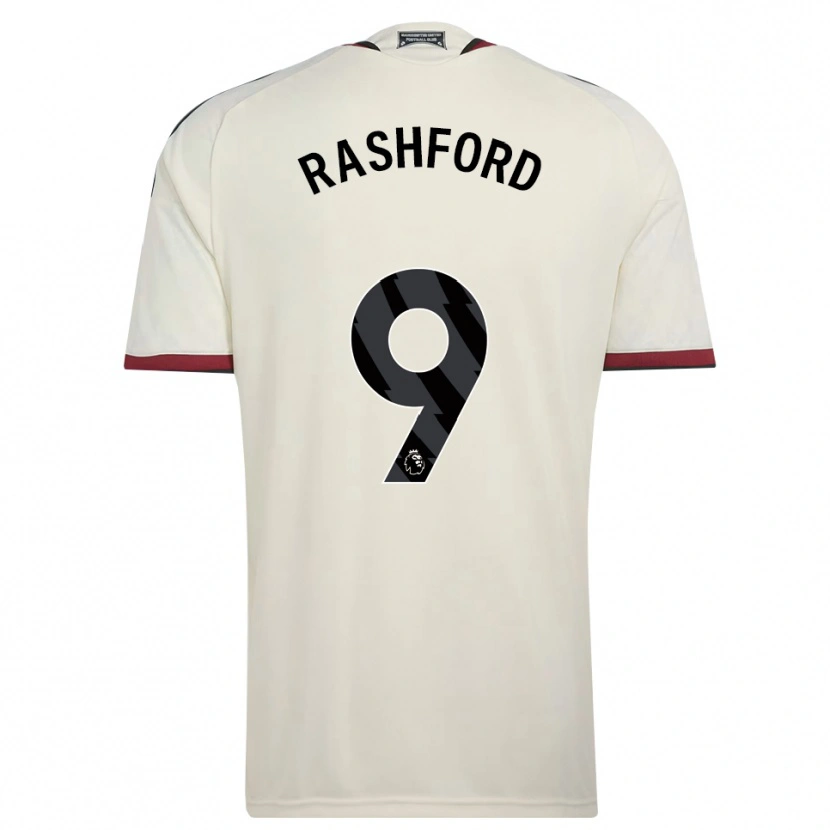 Danxen Męski Marcus Rashford #9 Beżowy Czarny Czerwony Trzeci Komplet Koszulka 2026/27 Koszulki Klubowe