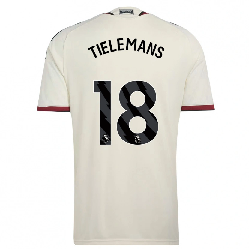 Danxen Męski Youri Tielemans #18 Beżowy Czarny Czerwony Trzeci Komplet Koszulka 2026/27 Koszulki Klubowe