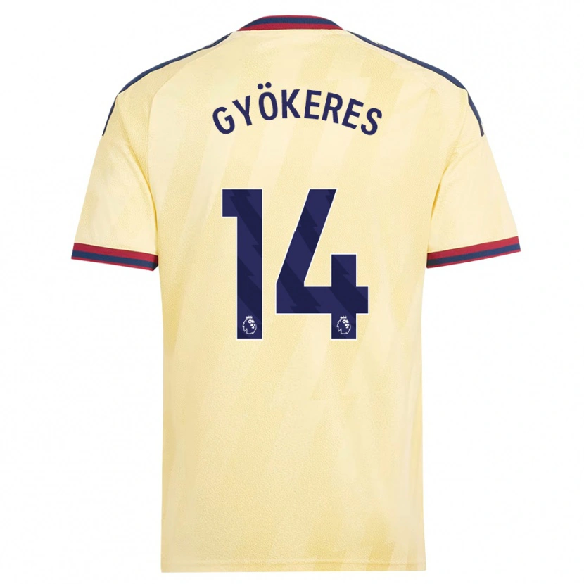 Danxen Męski Viktor Gyökeres #14 Jasnożółty Północnoniebieski Trzeci Komplet Koszulka 2026/27 Koszulki Klubowe