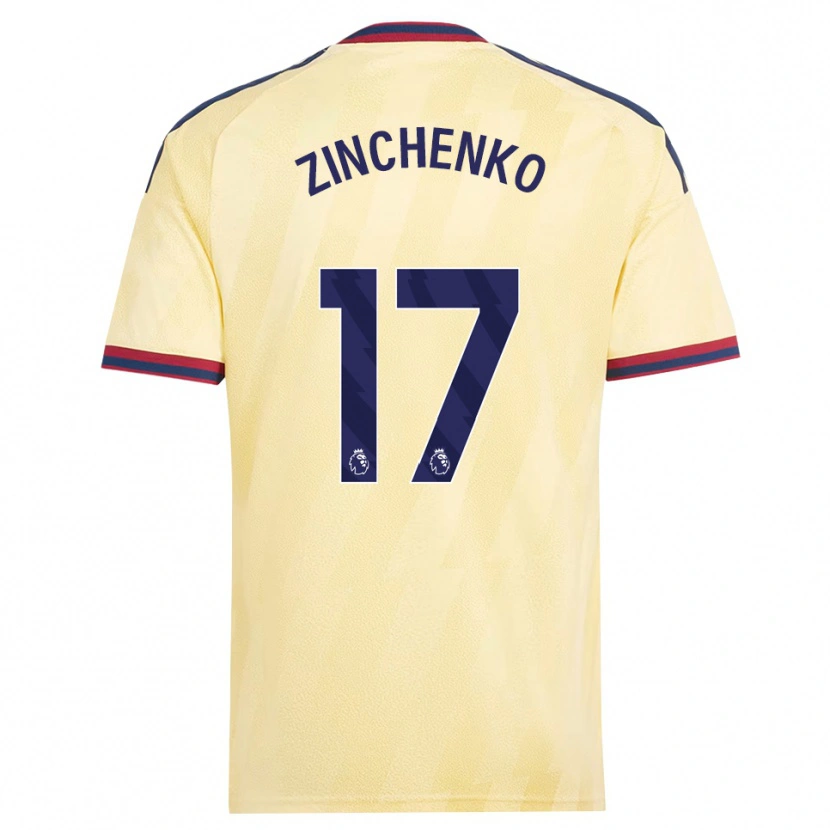 Danxen Męski Oleksandr Zinchenko #17 Jasnożółty Północnoniebieski Trzeci Komplet Koszulka 2026/27 Koszulki Klubowe