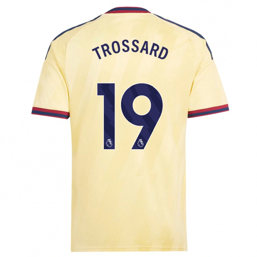 Danxen Męski Leandro Trossard #19 Jasnożółty Północnoniebieski Trzeci Komplet Koszulka 2026/27 Koszulki Klubowe
