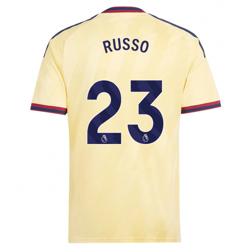Danxen Męski Alessia Russo #23 Jasnożółty Północnoniebieski Trzeci Komplet Koszulka 2026/27 Koszulki Klubowe
