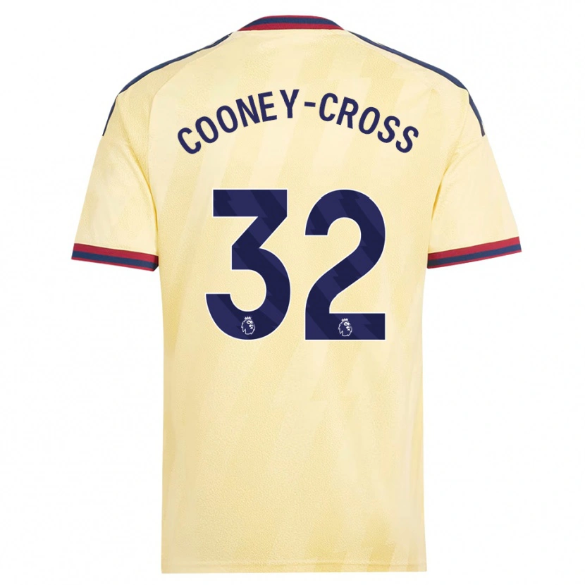 Danxen Męski Kyra Cooney-Cross #32 Jasnożółty Północnoniebieski Trzeci Komplet Koszulka 2026/27 Koszulki Klubowe