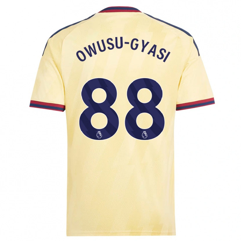 Danxen Męski Abraham Owusu-Gyasi #88 Jasnożółty Północnoniebieski Trzeci Komplet Koszulka 2026/27 Koszulki Klubowe