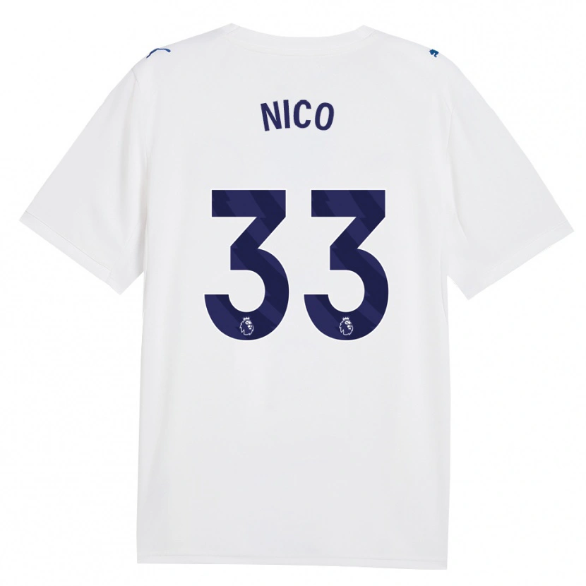Danxen Męski Nico O'reilly #33 Granatowy Biały Trzeci Komplet Koszulka 2026/27 Koszulki Klubowe