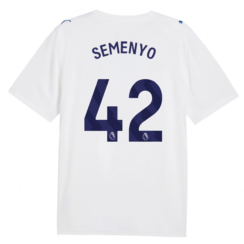 Danxen Męski Antoine Semenyo #42 Granatowy Biały Trzeci Komplet Koszulka 2026/27 Koszulki Klubowe