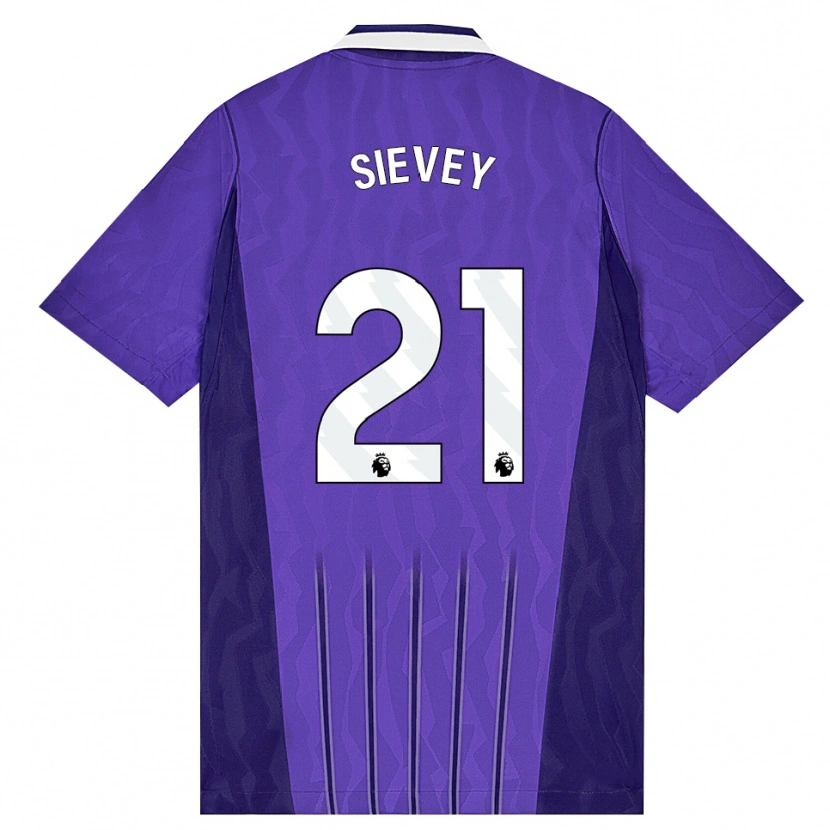 Danxen Męski Max Sievey #21 Fioletowy Biały Trzeci Komplet Koszulka 2026/27 Koszulki Klubowe