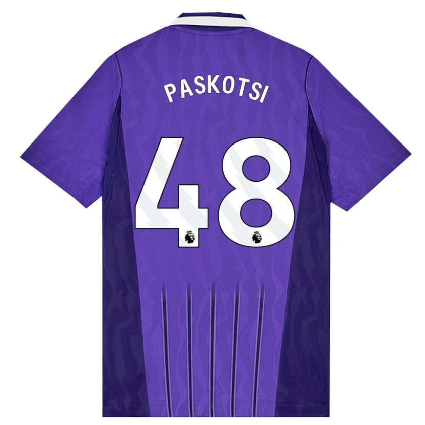 Danxen Męski Maksim Paskotsi #48 Fioletowy Biały Trzeci Komplet Koszulka 2026/27 Koszulki Klubowe