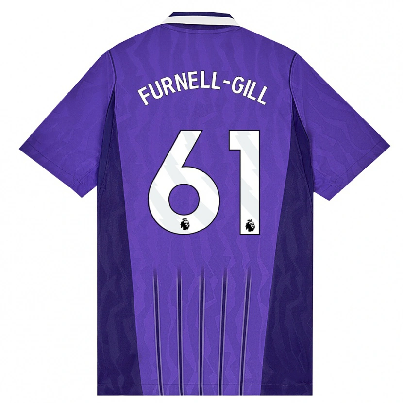 Danxen Męski Luca Furnell-Gill #61 Fioletowy Biały Trzeci Komplet Koszulka 2026/27 Koszulki Klubowe