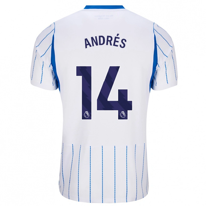 Danxen Męski Chema Andrés #14 Niebieski Chaber Biały Wyjazdowa Koszulka 2026/27 Koszulki Klubowe