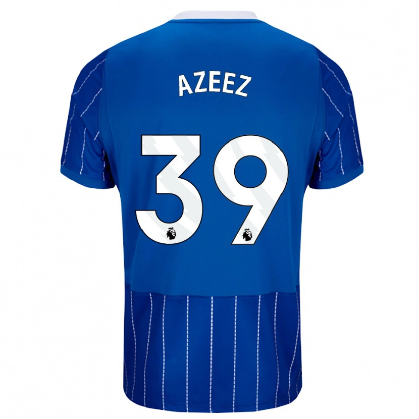 Danxen Męski Femi Azeez #39 Średni Niebieski Biały Domowa Koszulka 2026/27 Koszulki Klubowe
