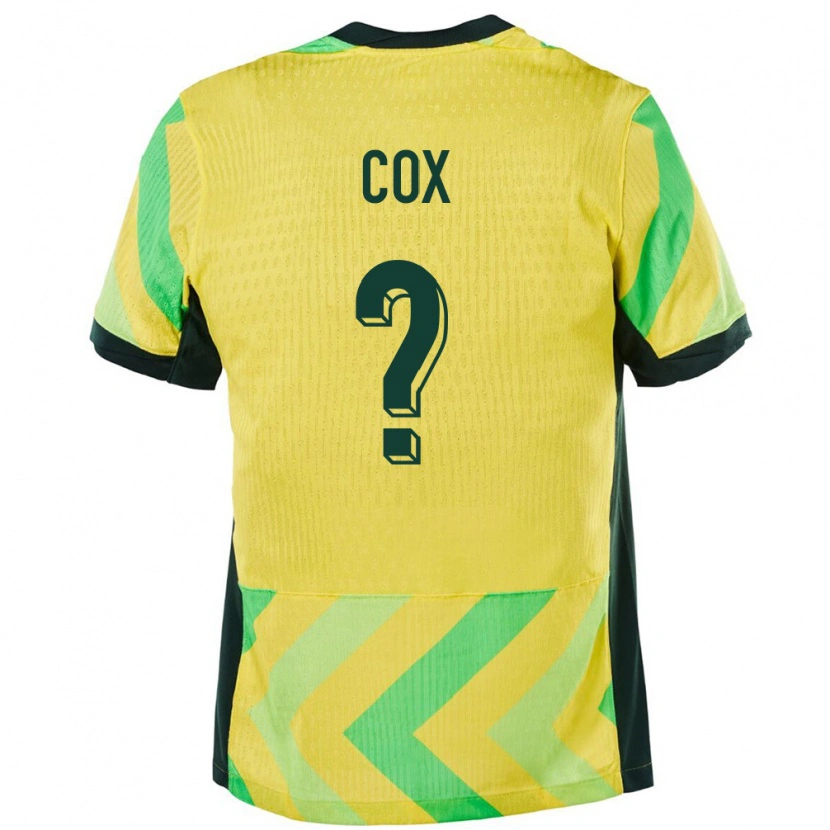 Danxen Dzieci Australia Ethan Cox #0 Złoty Domowa Koszulka 24-26 Koszulki Klubowe
