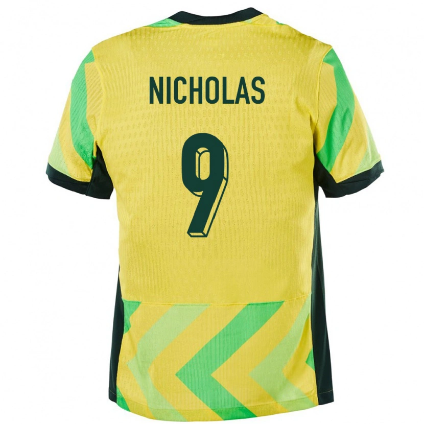 Danxen Dzieci Australia Nicholas Dagostino #9 Złoty Domowa Koszulka 24-26 Koszulki Klubowe