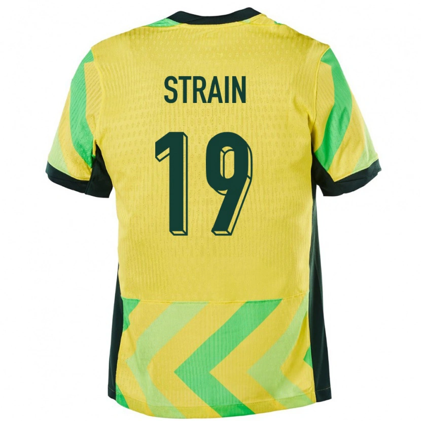 Danxen Dzieci Australia Ryan Strain #19 Złoty Domowa Koszulka 24-26 Koszulki Klubowe