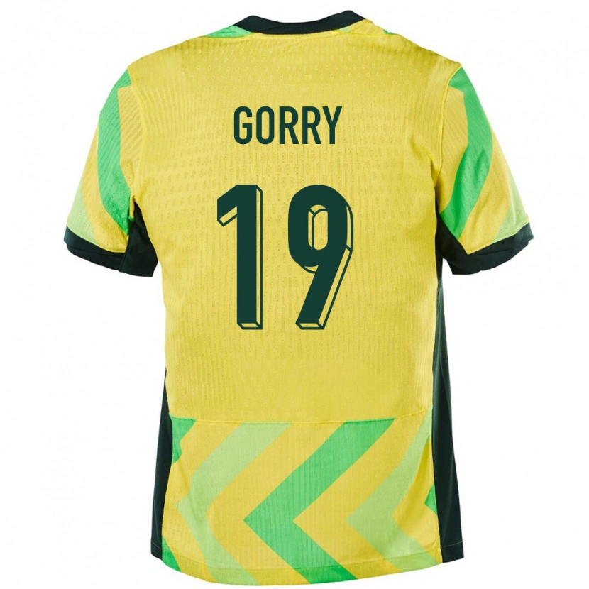 Danxen Dzieci Australia Katrina Gorry #19 Złoty Domowa Koszulka 24-26 Koszulki Klubowe