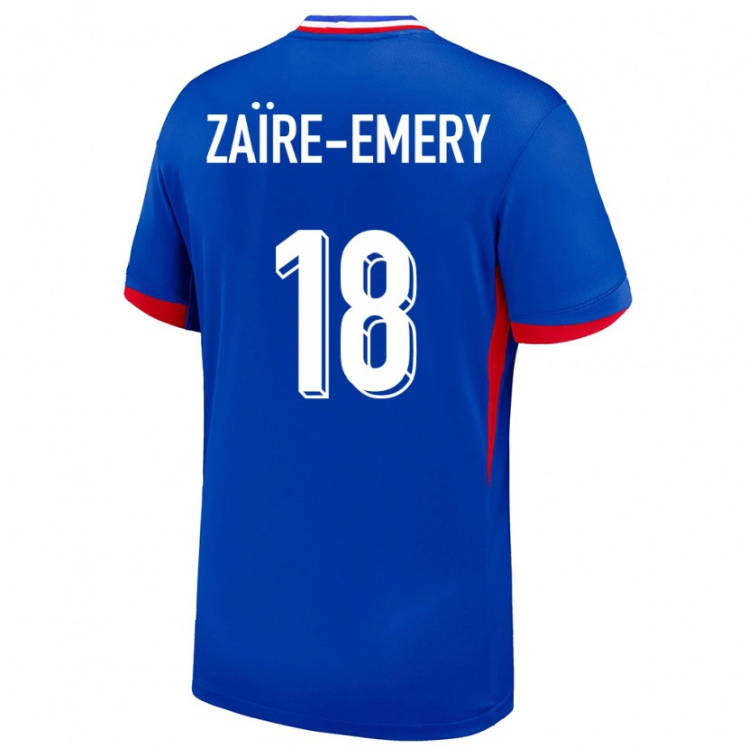 Danxen Dzieci Francja Warren Zaïre-Emery #18 Niebieski Domowa Koszulka 24-26 Koszulki Klubowe
