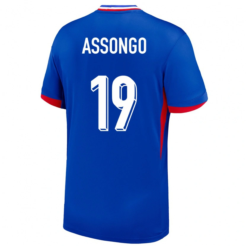 Danxen Dzieci Francja Ilan Assongo #19 Niebieski Domowa Koszulka 24-26 Koszulki Klubowe