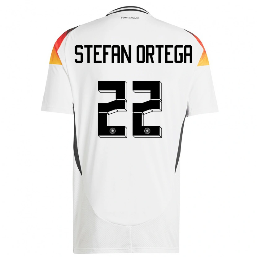 Danxen Dzieci Niemcy Stefan Ortega #22 Biały Domowa Koszulka 24-26 Koszulki Klubowe