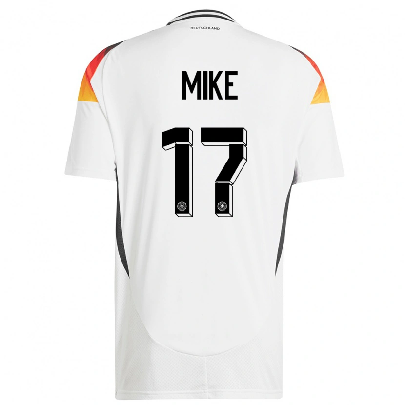 Danxen Dzieci Niemcy Wisdom Mike #17 Biały Domowa Koszulka 24-26 Koszulki Klubowe