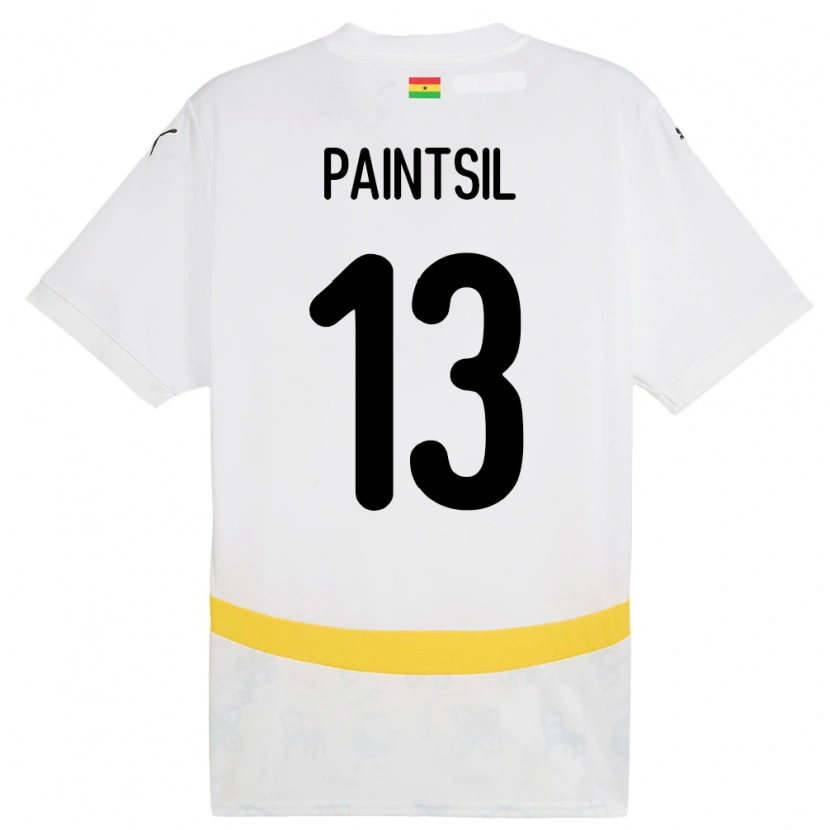 Danxen Dzieci Ghana Joseph Paintsil #13 Biały Domowa Koszulka 24-26 Koszulki Klubowe