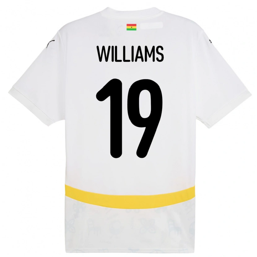 Danxen Dzieci Ghana Iñaki Williams #19 Biały Domowa Koszulka 24-26 Koszulki Klubowe
