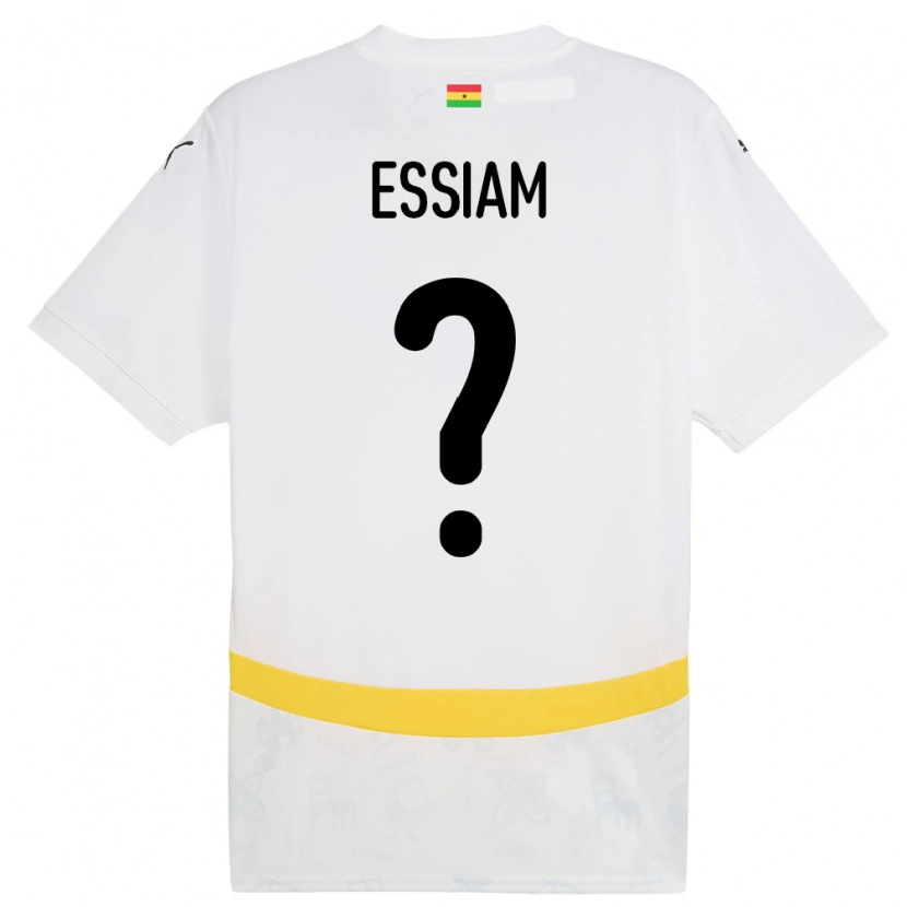 Danxen Dzieci Ghana Emmanuel Essiam #0 Biały Domowa Koszulka 24-26 Koszulki Klubowe