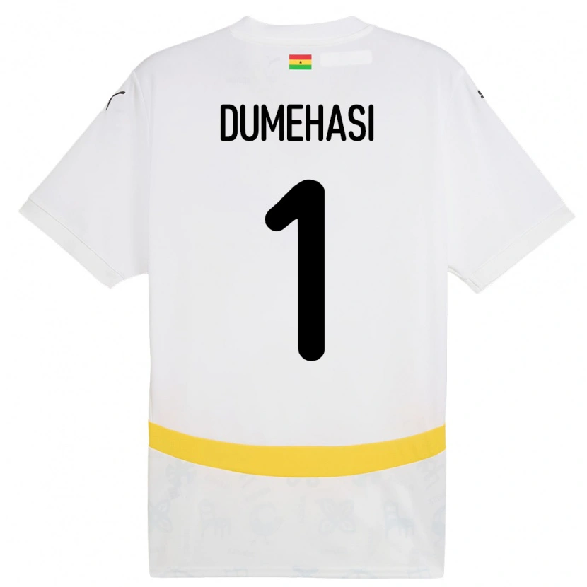 Danxen Dzieci Ghana Fafali Dumehasi #1 Biały Domowa Koszulka 24-26 Koszulki Klubowe