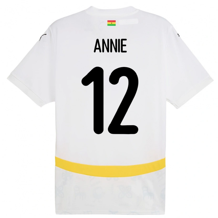 Danxen Dzieci Ghana Henrietta Annie #12 Biały Domowa Koszulka 24-26 Koszulki Klubowe