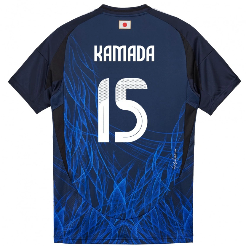 Danxen Dzieci Japonia Daichi Kamada #15 Ciemnoniebieski Domowa Koszulka 24-26 Koszulki Klubowe