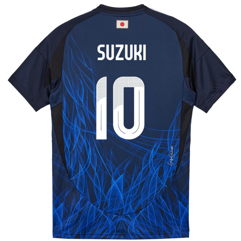 Danxen Dzieci Japonia Yuito Suzuki #10 Ciemnoniebieski Domowa Koszulka 24-26 Koszulki Klubowe