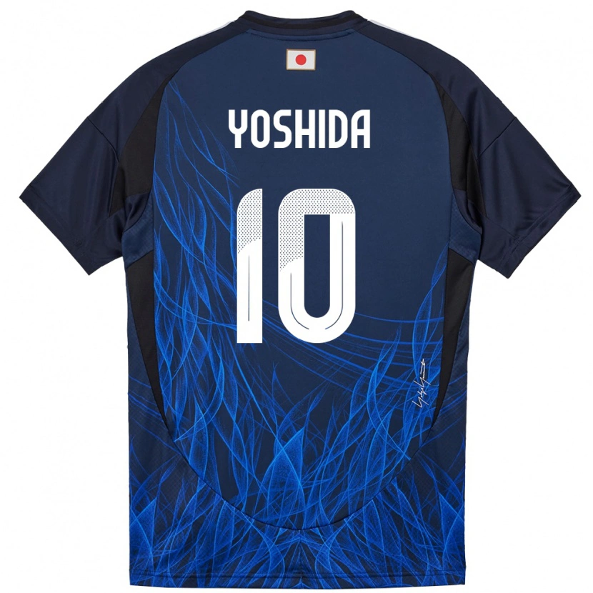 Danxen Dzieci Japonia Minato Yoshida #10 Ciemnoniebieski Domowa Koszulka 24-26 Koszulki Klubowe