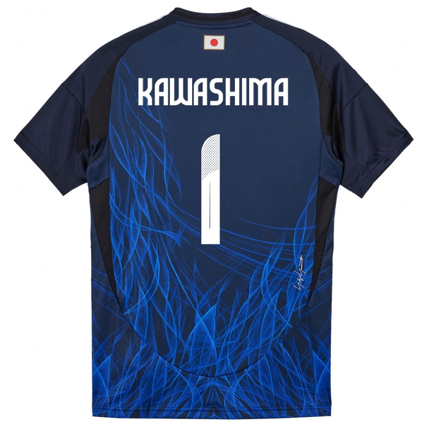 Danxen Dzieci Japonia Eiji Kawashima #1 Ciemnoniebieski Domowa Koszulka 24-26 Koszulki Klubowe