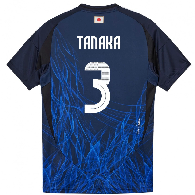 Danxen Dzieci Japonia Hayato Tanaka #3 Ciemnoniebieski Domowa Koszulka 24-26 Koszulki Klubowe