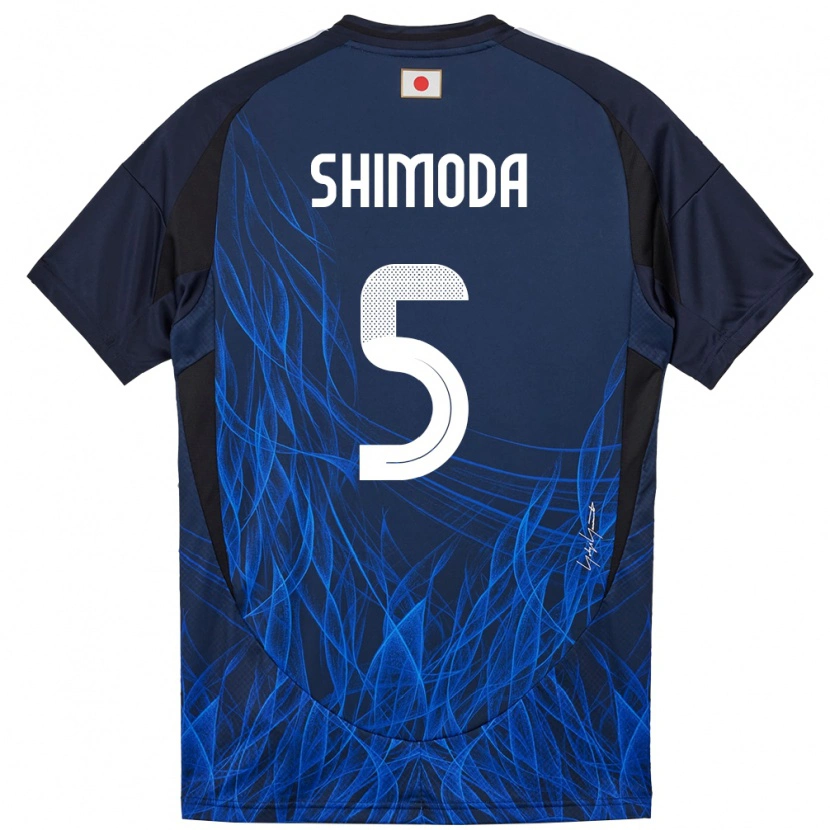 Danxen Dzieci Japonia Yoshihiro Shimoda #5 Ciemnoniebieski Domowa Koszulka 24-26 Koszulki Klubowe