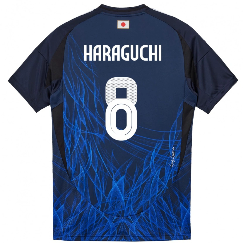 Danxen Dzieci Japonia Genki Haraguchi #8 Ciemnoniebieski Domowa Koszulka 24-26 Koszulki Klubowe