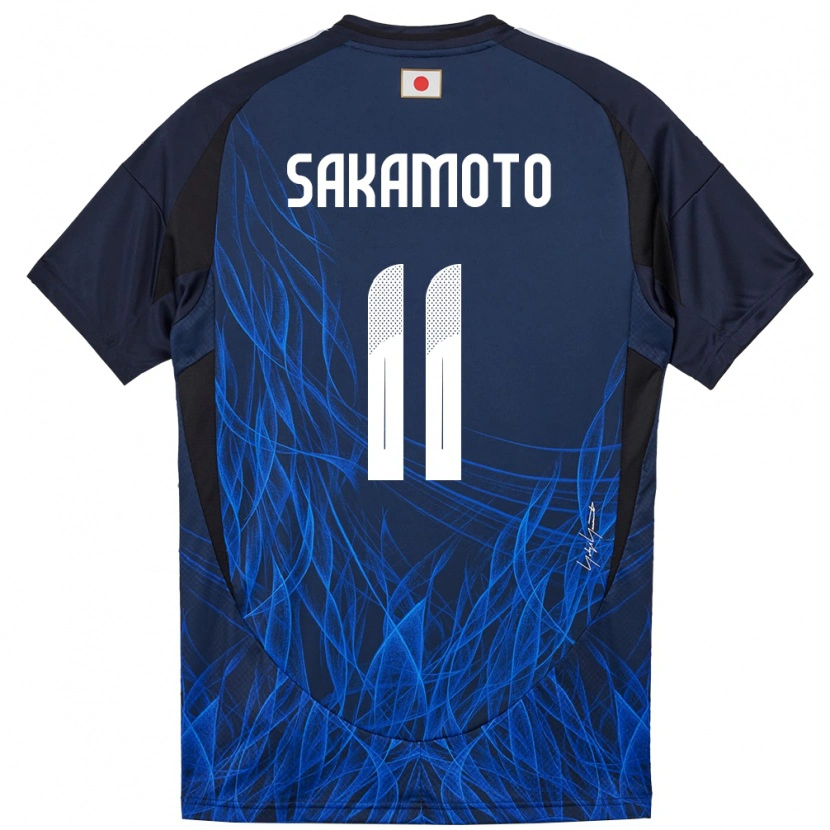 Danxen Dzieci Japonia Isa Sakamoto #11 Ciemnoniebieski Domowa Koszulka 24-26 Koszulki Klubowe