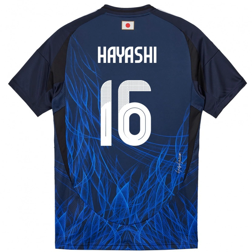 Danxen Dzieci Japonia Honoka Hayashi #16 Ciemnoniebieski Domowa Koszulka 24-26 Koszulki Klubowe