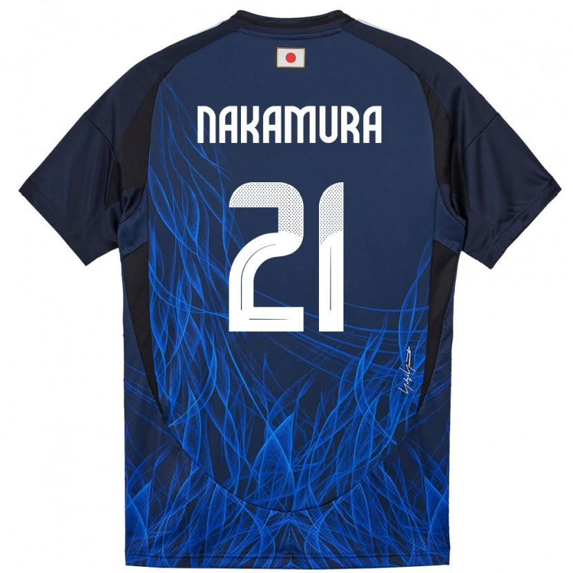 Danxen Dzieci Japonia Jiro Nakamura #21 Ciemnoniebieski Domowa Koszulka 24-26 Koszulki Klubowe