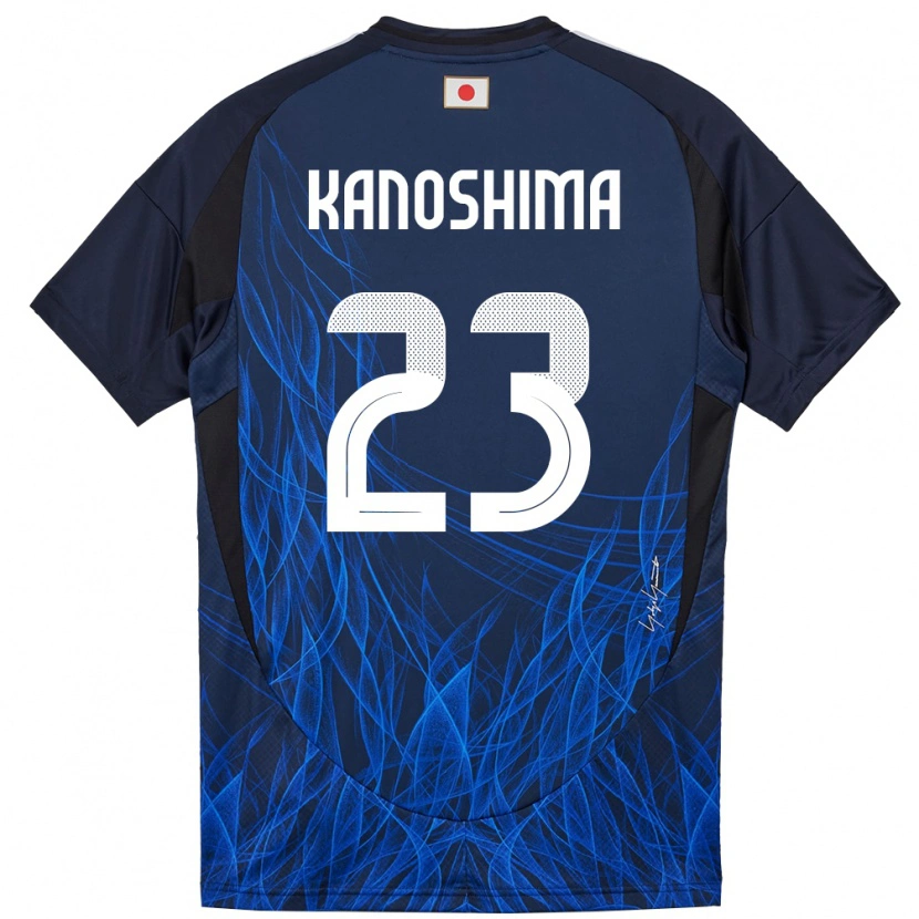 Danxen Dzieci Japonia Yu Kanoshima #23 Ciemnoniebieski Domowa Koszulka 24-26 Koszulki Klubowe