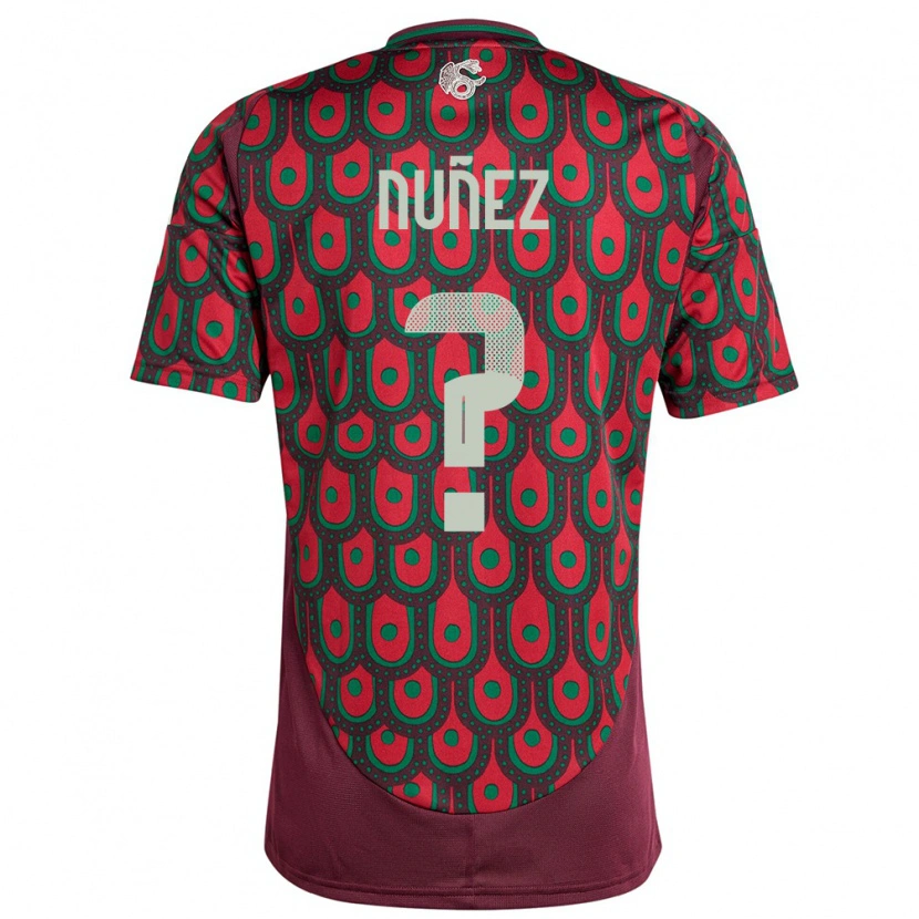 Danxen Dzieci Meksyk Daniel Nuñez #0 Kasztanowaty Domowa Koszulka 24-26 Koszulki Klubowe