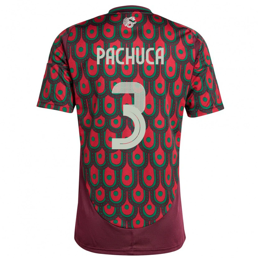 Danxen Dzieci Meksyk José Pachuca #3 Kasztanowaty Domowa Koszulka 24-26 Koszulki Klubowe