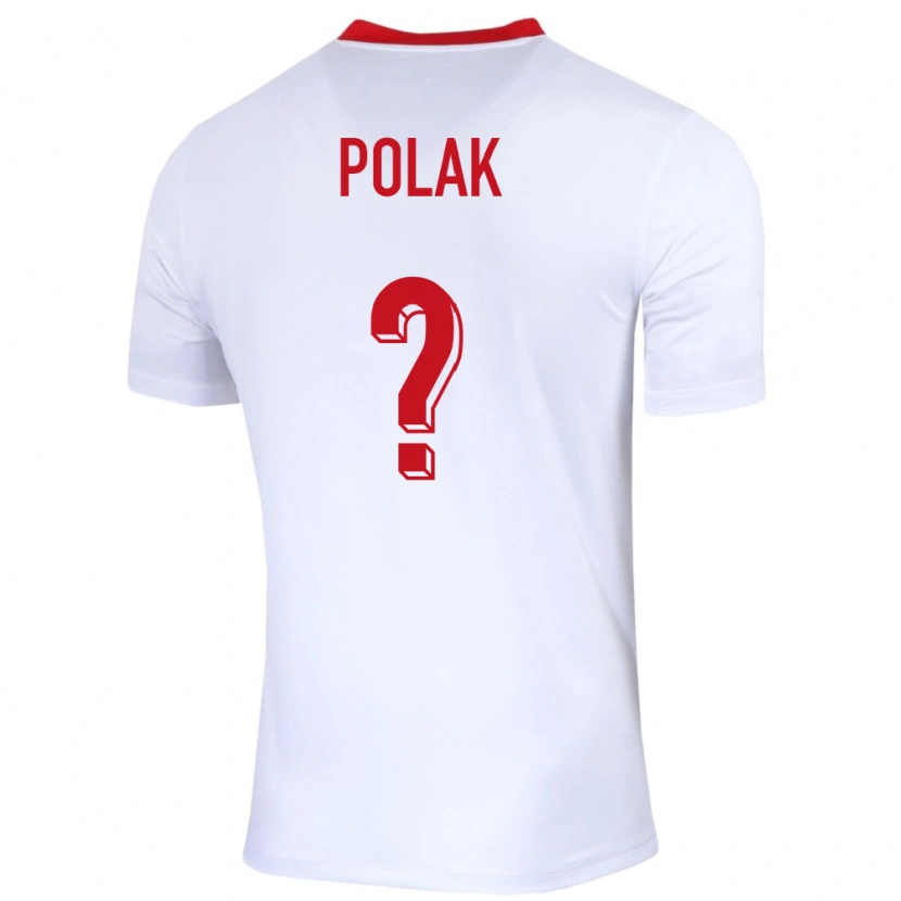 Danxen Dzieci Polska Cezary Polak #0 Biały Domowa Koszulka 24-26 Koszulki Klubowe